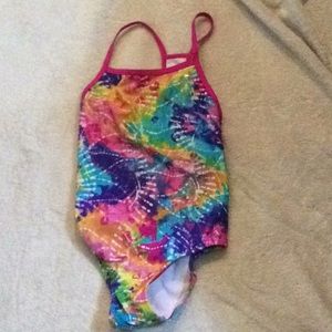 Girls one piece swimsuit